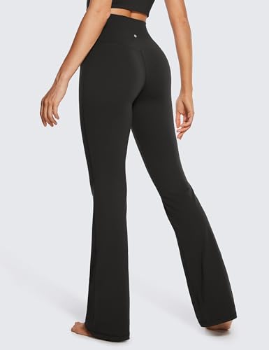 CRZ YOGA Women's High Waist Flare Yoga Pants with Pocket